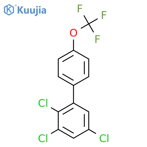2,3,5-Trichloro-4'-(trifluoromethoxy)biphenyl structure