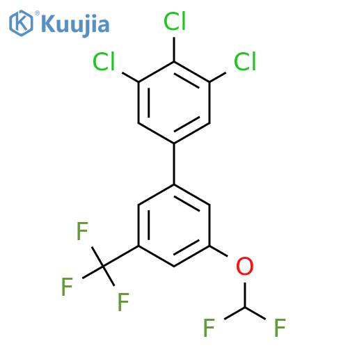 5'-(Difluoromethoxy)-3,4,5-trichloro-3'-(trifluoromethyl)biphenyl structure