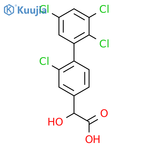 Hydroxy-(2,2',3',5'-tetrachlorobiphenyl-4-yl)-acetic acid structure