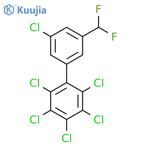 5'-Chloro-3'-(difluoromethyl)-2,3,4,5,6-pentachlorobiphenyl structure