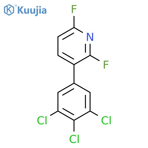 2,6-Difluoro-3-(3,4,5-trichlorophenyl)pyridine structure