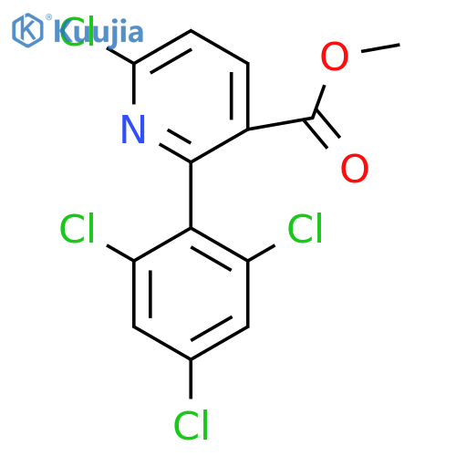 Methyl 6-chloro-2-(2,4,6-trichlorophenyl)nicotinate structure
