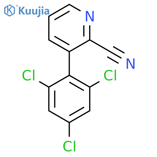 3-(2,4,6-Trichlorophenyl)picolinonitrile structure
