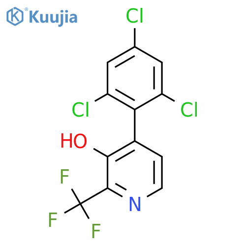 3-Hydroxy-4-(2,4,6-trichlorophenyl)-2-(trifluoromethyl)pyridine structure