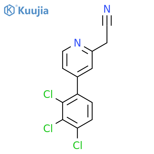 4-(2,3,4-Trichlorophenyl)pyridine-2-acetonitrile structure