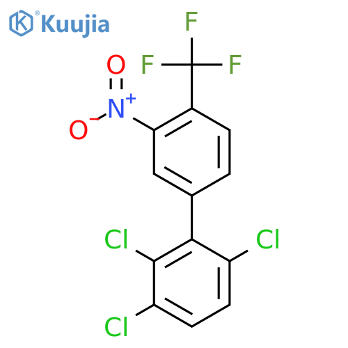 3'-Nitro-2,3,6-trichloro-4'-(trifluoromethyl)biphenyl structure