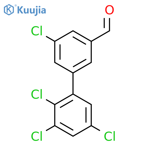 5,2',3',5'-Tetrachlorobiphenyl-3-carboxaldehyde structure