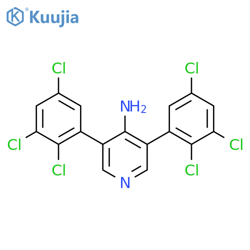 4-Amino-3,5-bis(2,3,5-trichlorophenyl)pyridine structure