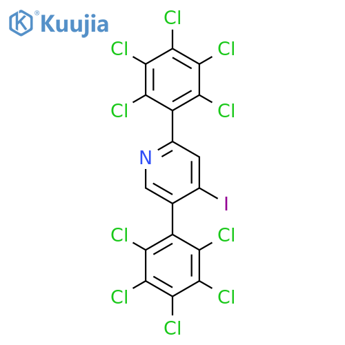 2,5-Bis(perchlorophenyl)-4-iodopyridine structure