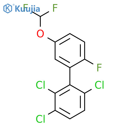 5'-(Difluoromethoxy)-2'-fluoro-2,3,6-trichlorobiphenyl structure