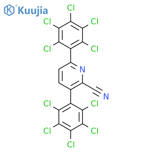 3,6-Bis(perchlorophenyl)picolinonitrile structure