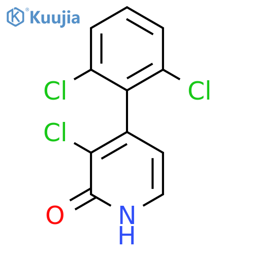 3-Chloro-4-(2,6-dichlorophenyl)-2-hydroxypyridine structure