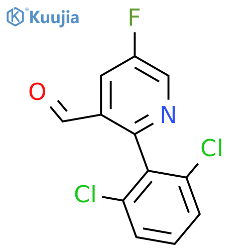 2-(2,6-Dichlorophenyl)-5-fluoronicotinaldehyde structure