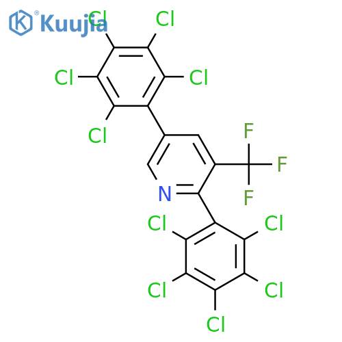 2,5-Bis(perchlorophenyl)-3-(trifluoromethyl)pyridine structure