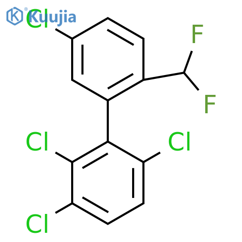 2'-(Difluoromethyl)-2,3,6,5'-tetrachlorobiphenyl structure