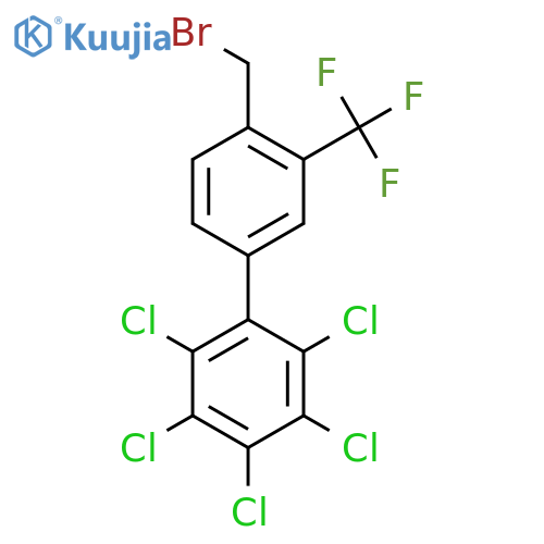 4'-(Bromomethyl)-2,3,4,5,6-pentachloro-3'-(trifluoromethyl)biphenyl structure