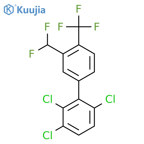 3'-(Difluoromethyl)-2,3,6-trichloro-4'-(trifluoromethyl)biphenyl structure