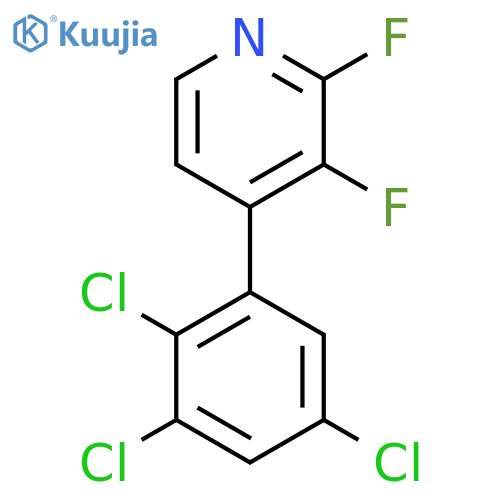 2,3-Difluoro-4-(2,3,5-trichlorophenyl)pyridine structure