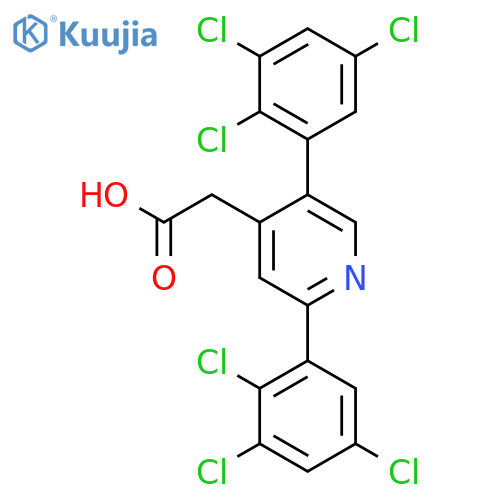 2,5-Bis(2,3,5-trichlorophenyl)pyridine-4-acetic acid structure