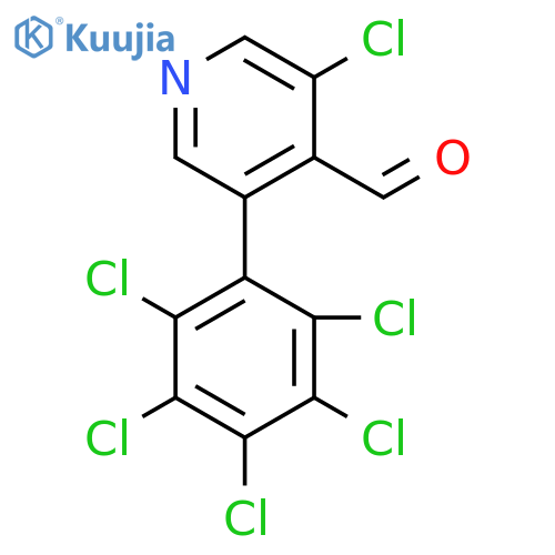 3-Chloro-5-(perchlorophenyl)isonicotinaldehyde structure