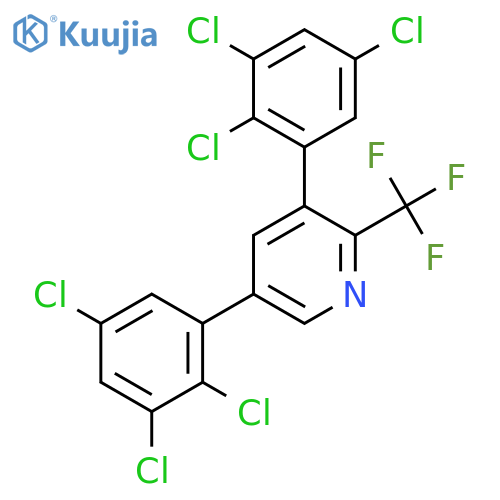 3,5-Bis(2,3,5-trichlorophenyl)-2-(trifluoromethyl)pyridine structure