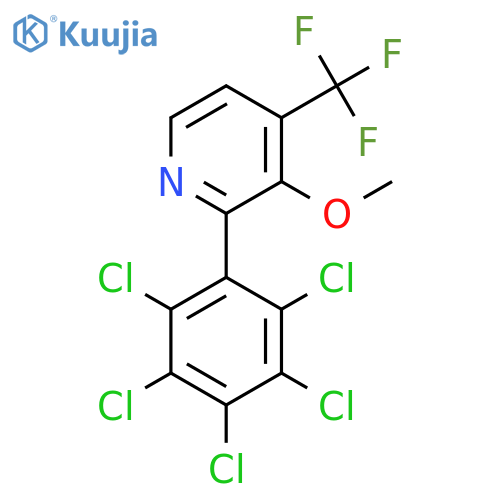 3-Methoxy-2-(perchlorophenyl)-4-(trifluoromethyl)pyridine structure