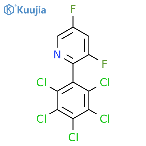 3,5-Difluoro-2-(perchlorophenyl)pyridine structure