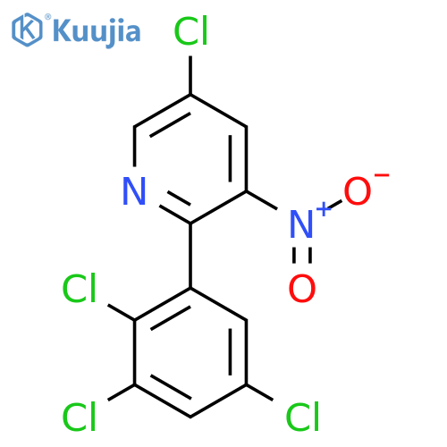 5-Chloro-3-nitro-2-(2,3,5-trichlorophenyl)pyridine structure