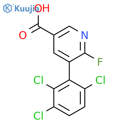 6-Fluoro-5-(2,3,6-trichlorophenyl)nicotinic acid structure
