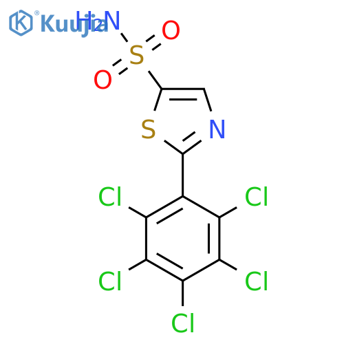 2-(Perchlorophenyl)thiazole-5-sulfonamide structure
