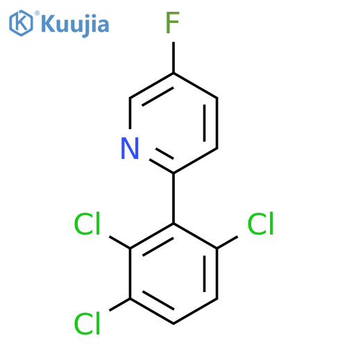 5-Fluoro-2-(2,3,6-trichlorophenyl)pyridine structure