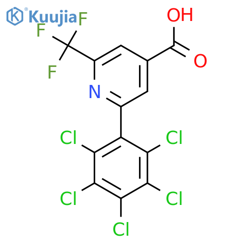 2-(Perchlorophenyl)-6-(trifluoromethyl)isonicotinic acid structure