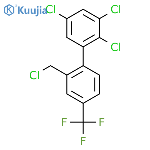 2'-(Chloromethyl)-2,3,5-trichloro-4'-(trifluoromethyl)biphenyl structure