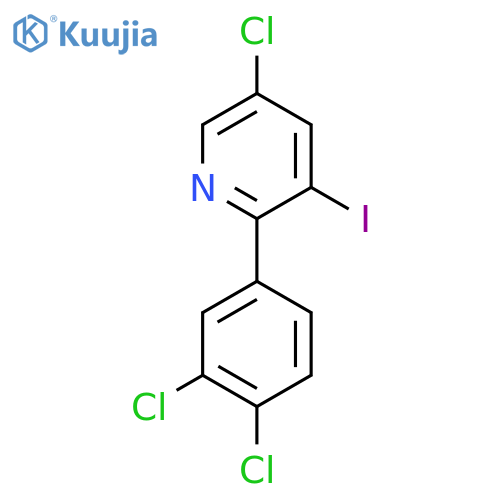 5-Chloro-2-(3,4-dichlorophenyl)-3-iodopyridine structure