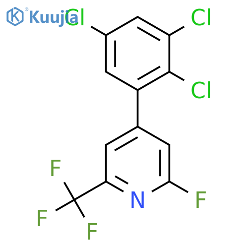 2-Fluoro-4-(2,3,5-trichlorophenyl)-6-(trifluoromethyl)pyridine structure