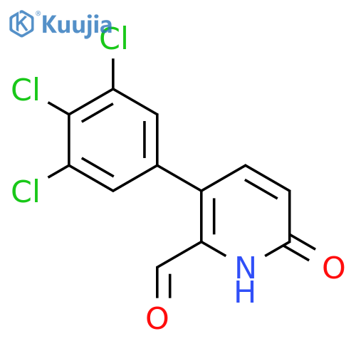 6-Hydroxy-3-(3,4,5-trichlorophenyl)picolinaldehyde structure
