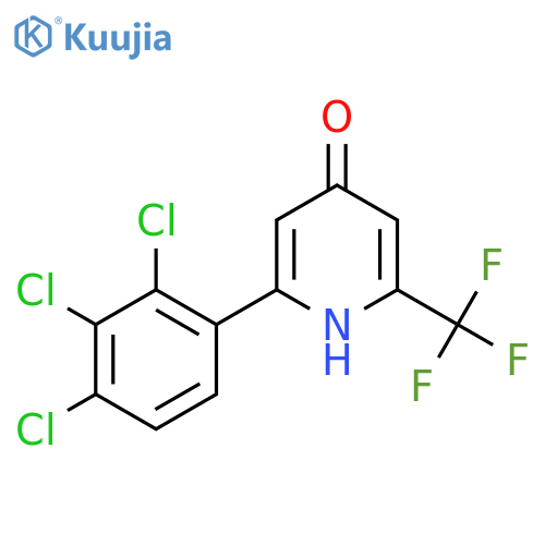4-Hydroxy-2-(2,3,4-trichlorophenyl)-6-(trifluoromethyl)pyridine structure