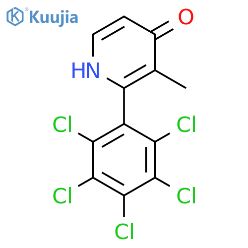 4-Hydroxy-3-methyl-2-(perchlorophenyl)pyridine structure