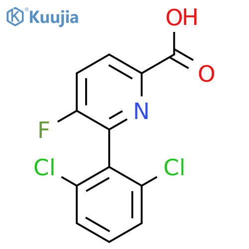 6-(2,6-Dichlorophenyl)-5-fluoropicolinic acid structure