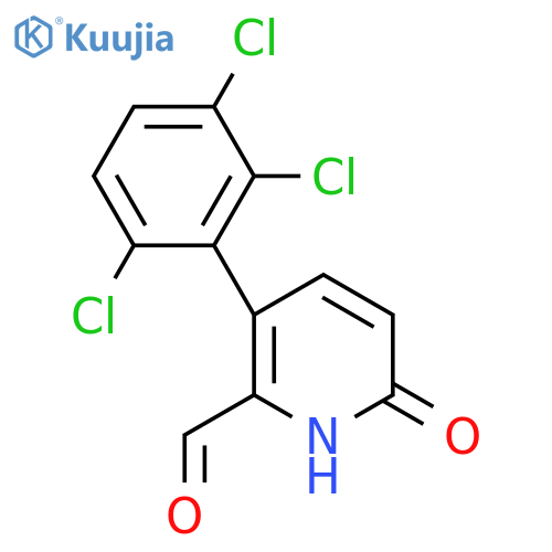 6-Hydroxy-3-(2,3,6-trichlorophenyl)picolinaldehyde structure