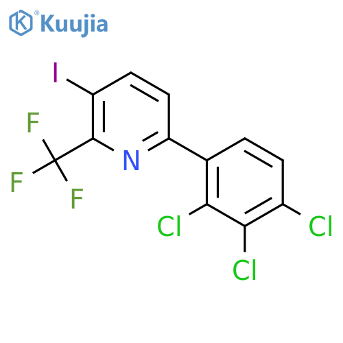3-Iodo-6-(2,3,4-trichlorophenyl)-2-(trifluoromethyl)pyridine structure