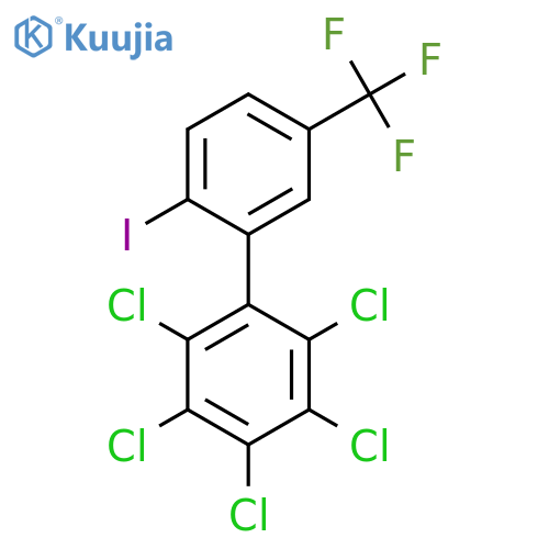 2'-Iodo-2,3,4,5,6-pentachloro-5'-(trifluoromethyl)biphenyl structure
