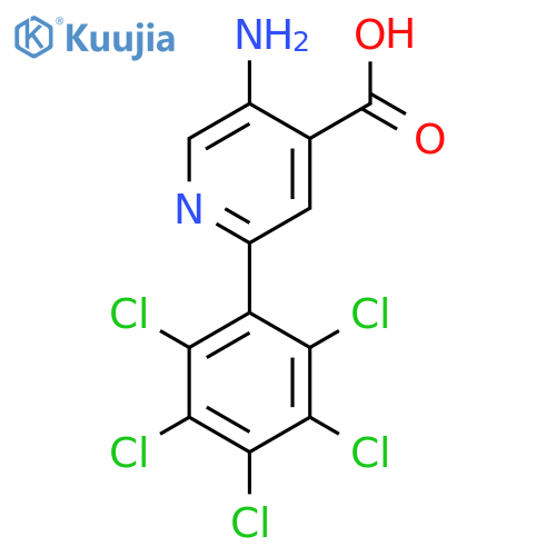 5-Amino-2-(perchlorophenyl)isonicotinic acid structure