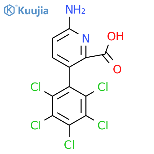 6-Amino-3-(perchlorophenyl)picolinic acid structure