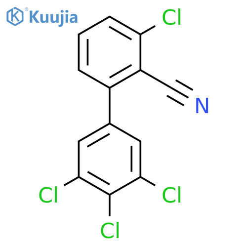 3,3',4',5'-Tetrachlorobiphenyl-2-carbonitrile structure