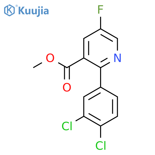 Methyl 2-(3,4-dichlorophenyl)-5-fluoronicotinate structure