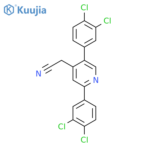 2,5-Bis(3,4-dichlorophenyl)pyridine-4-acetonitrile structure