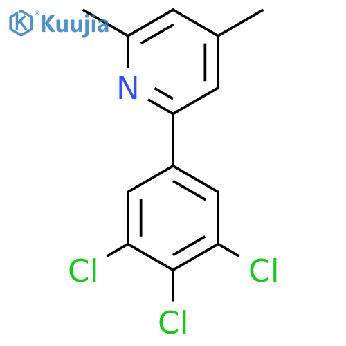 2,4-Dimethyl-6-(3,4,5-trichlorophenyl)pyridine structure