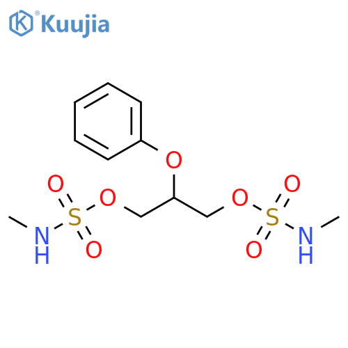 Sulfamic acid, methyl-, 2-phenoxy-1,3-propanediyl ester (9CI) structure