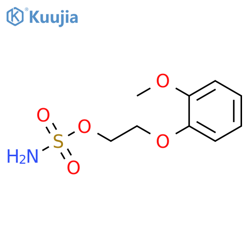 Sulfamic acid, 2-(2-methoxyphenoxy)ethyl ester structure
